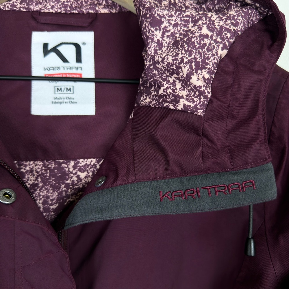 Kari Traa Molster Jacket Plum Hooded Women’s M - Picture 3 of 13